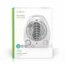 Ventilatorkachel | 1000 / 2000 W | Instelbare thermostaat | 2 Warmte Standen | Geïntegreerde handgrepen | Omvalpreventie | Wit