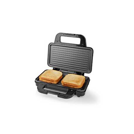 Sandwich maker | 900 W | 26.8 x 14.5 cm | Automatische temperatuurregeling | Aluminium / Kunststof