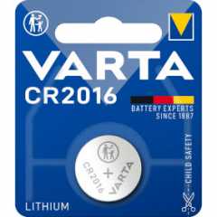 Lithium-Knoopcelbatterij CR2016 | 3 V DC | 87 mAh | 1-Blister | Zilver