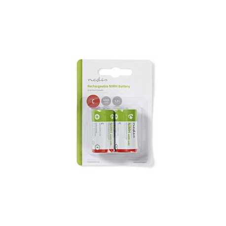 Oplaadbare NiMH-Batterij C | 1.2 V DC | 4000 mAh | Voorgeladen | 2-Pak | HR14