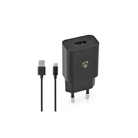Oplader | 12 W | Snellaad functie | 1x 2.4 A | Outputs: 1 | USB-A | USB Type-C™ (Los) Kabel | 1.00 m | Single Voltage Output