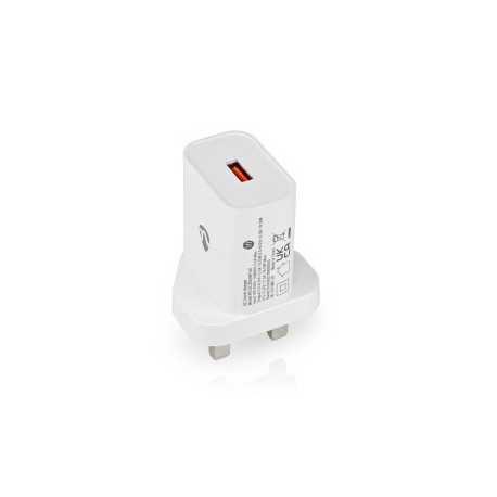 Oplader | 18 W | Snellaad functie | 3.0 A | Outputs: 1 | USB-A | Automatische Voltage Selectie