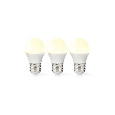 LED-Lamp E27 | G45 | 4.9 W | 470 lm | 2700 K | Warm Wit | Retrostijl | Frosted | 3 Stuks