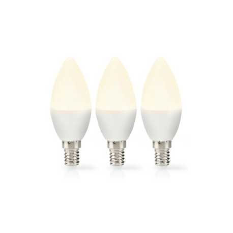 LED-Lamp E14 | Kaars | 2.8 W | 250 lm | 2700 K | Warm Wit | Frosted | 3 Stuks