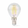 LED-Filamentlamp E14 | G45 | 4.5 W | 470 lm | 2700 K | Dimbaar | Warm Wit | Retrostijl | 1 Stuks | Doorzichtig