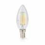 LED-Filamentlamp E14 | Kaars | 4.5 W | 470 lm | 2700 K | Dimbaar | Warm Wit | Retrostijl | 1 Stuks | Doorzichtig