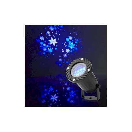 Decoratieve Verlichting | LED sneeuwvlok projector | Witte en blauwe ijskristallen | Binnen & Buiten