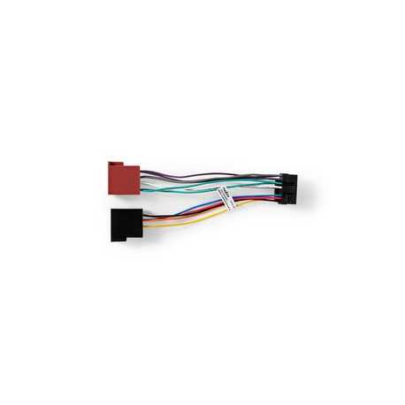 ISO-Kabel voor Autoradio | ISO-compatibiliteit: JVC | 0.15 m | Rond | PVC | Polybag