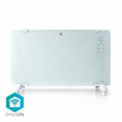SmartLife Convectorkachel | Wi-Fi | Geschikt voor badkamer | Glazen Paneel | 2000 W | 2 Warmte Standen | LED | 15 - 35 °C | Inst