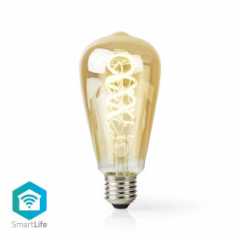 SmartLife LED Filamentlamp | Wi-Fi | E27 | 360 lm | 4.9 W | Warm tot Koel Wit | 1800 - 6500 K | Glas | Android™ / IOS | ST64 | 1