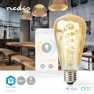 SmartLife LED Filamentlamp | Wi-Fi | E27 | 360 lm | 4.9 W | Warm tot Koel Wit | 1800 - 6500 K | Glas | Android™ / IOS | ST64 | 1