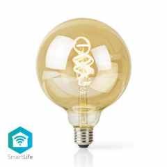 SmartLife LED Filamentlamp | Wi-Fi | E27 | 360 lm | 4.9 W | Warm tot Koel Wit | 1800 - 6500 K | Glas | Android™ / IOS | Globe | 