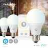SmartLife LED Bulb | Wi-Fi | E27 | 806 lm | 9 W | Warm tot Koel Wit | 2700 - 6500 K | Android™ / IOS | Peer | 3 Stuks
