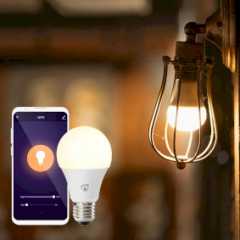 Mobiele Bluetooth LED schijnwerper TORAN 5000 MB / LED lamp 46W voor buitengebruik (LED bouwlamp met besturing via app, stopcont