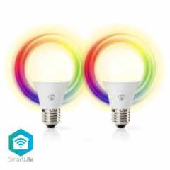 SmartLife Multicolour Lamp | Wi-Fi | E27 | 806 lm | 9 W | RGB / Warm tot Koel Wit | 2700 - 6500 K | Android™ / IOS | Peer | 2 St