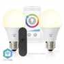 SmartLife Multicolour Lamp | Wi-Fi | E27 | 806 lm | 9 W | RGB / Warm tot Koel Wit | 2700 - 6500 K | Android™ / IOS | Peer | 2 St