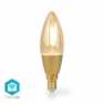 SmartLife LED Filamentlamp | Wi-Fi | E14 | 470 lm | 4.9 W | Warm Wit | 1800 - 3000 K | Glas | Android™ / IOS | Kaars | 1 Stuks