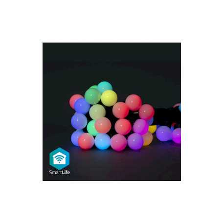 SmartLife Decoratieve Verlichting | Feestverlichting | Wi-Fi | RGB | 48 LED's | 10.8 m | Android™ / IOS | Diameter bulb: 30 mm