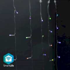 SmartLife-kerstverlichting | Gordijn | Wi-Fi | RGB | 180 LED's | 3 m | Android™ / IOS