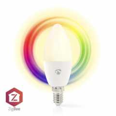 SmartLife Multicolour Lamp | Zigbee 3.0 | E14 | 470 lm | 4.9 W | RGB / Warm tot Koel Wit | 2200 - 6500 K | Android™ / IOS | Kaar