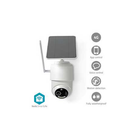 SmartLife Camera voor Buiten | 4G | Full HD 1080p | Pan tilt | IP65 | Cloud Opslag (optioneel) / microSD (niet inbegrepen) | 5 V