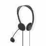 PC-Headset | On-Ear | Stereo | 2x 3.5 mm | Inklapbare Microfoon | Zwart