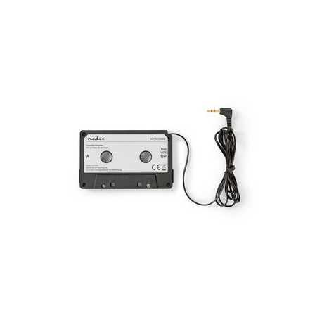 AUX Cassette-Adapter voor Autoradio | 3,5 mm | Kabellengte: 1.00 m | Zwart