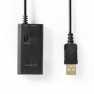 Bluetooth®-Zender | Input: 1x AUX / 1x USB | SBC | Maximaal 1 Apparaat | Zwart