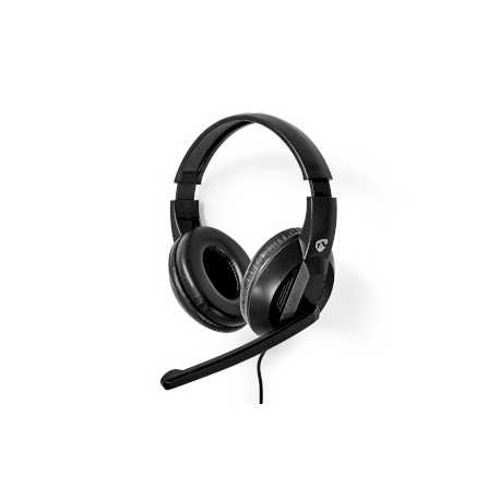 PC-Headset | Over-Ear | Stereo | USB Type-A / USB Type-C™ | Inklapbare Microfoon | Zwart