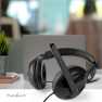PC-Headset | Over-Ear | Stereo | USB Type-A / USB Type-C™ | Inklapbare Microfoon | Zwart