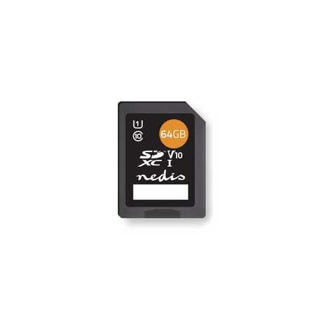 Geheugenkaart | SDXC | 64 GB | Schrijfsnelheid: 80 MB/s | Leessnelheid: 45 MB/s | UHS-I