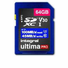 High Speed SDHC/XC V30 UHS-I U3 64GB SD Geheugenkaart