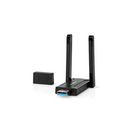 Netwerk-Dongel | Wi-Fi | AC1200 | 2.4/5 GHz (Dual Band) | USB3.0 | Wi-Fi-snelheid totaal: 1200 Mbps | Windows 10 / Windows 11 / 