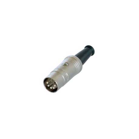 Connector DIN Male Zilver