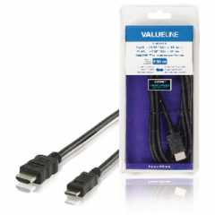 High Speed HDMI kabel met Ethernet HDMI-Connector - HDMI Mini-Connector Male 2.00 m Zwart