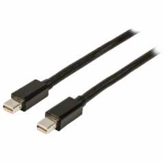 Mini DisplayPort Kabel Mini-DisplayPort Male - Mini-DisplayPort Male 3.00 m Zwart
