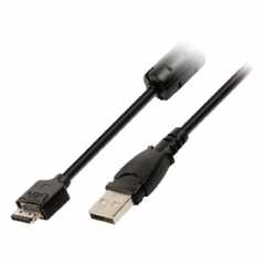 USB 2.0 Kabel USB A Male - Canon 12-Pins Male 2.00 m Zwart