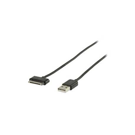 Data en Oplaadkabel Apple Dock 30-Pins - USB A Male 2.00 m Zwart