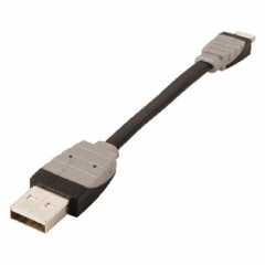 Data en Oplaadkabel Apple Lightning - USB A Male 0.10 m Zwart