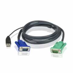 1.8M USB KVM Kabel met 3 in 1 SPHD