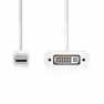 Mini DisplayPort-Kabel | DisplayPort 1.2 | Mini-DisplayPort Male | DVI-I 24+5-Pins Female | 21.6 Gbps | Vernikkeld | 0.20 m | Ro