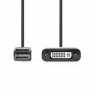 DisplayPort-Adapter | DisplayPort Male | DVI-D 24+1-Pins Female | 1080p | Vernikkeld | Recht | 0.20 m | Rond | PVC | ABS | Zwart