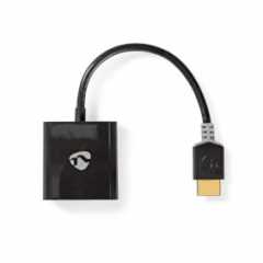 HDMI™-Adapter | HDMI™ Connector | USB Micro-B Female / VGA Female 15p / 3,5 mm Female | Verguld | Recht | PVC | Antraciet | 1 St