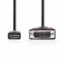 HDMI™ Kabel | HDMI™ Connector | DVI-D 24+1-Pins Male | 1080p | Vernikkeld | 5.00 m | Recht | PVC | Zwart | Polybag