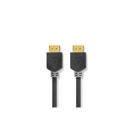 High Speed ​​HDMI™-Kabel met Ethernet | HDMI™ Connector | HDMI™ Connector | 4K@60Hz | ARC | 18 Gbps | 10.0 m | Rond | PVC | Antr