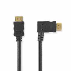 High Speed ​​HDMI™-Kabel met Ethernet | Rechts Gehoekte HDMI™ Connector | HDMI™ Connector | 4K@30Hz | 10.2 Gbps | 1.50 m | Rond 