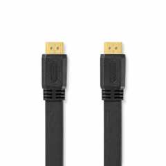 High Speed ​​HDMI™-Kabel met Ethernet | HDMI™ Connector | HDMI™ Connector | 4K@30Hz | 10.2 Gbps | 3.00 m | Plat | PVC | Zwart | 