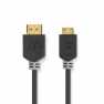 High Speed ​​HDMI™-Kabel met Ethernet | HDMI™ Connector | HDMI™ Mini-Connector | 4K@60Hz | 18 Gbps | 2.00 m | Rond | PVC | Antra