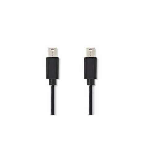 Mini DisplayPort-Kabel | DisplayPort 1.2 | Mini-DisplayPort Male | Mini-DisplayPort Male | 21.6 Gbps | Vernikkeld | 1.00 m | Ron