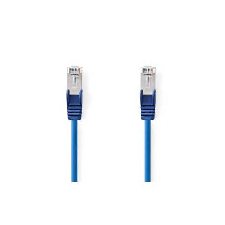 CAT5e Netwerkkabel | SF/UTP | RJ45 Male | RJ45 Male | 0.50 m | Rond | PVC | Blauw | Envelop